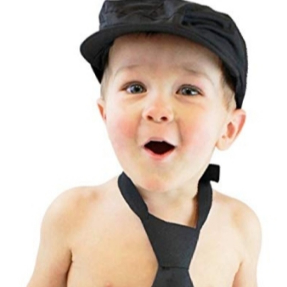 Infant baby boy cabbie driver hat